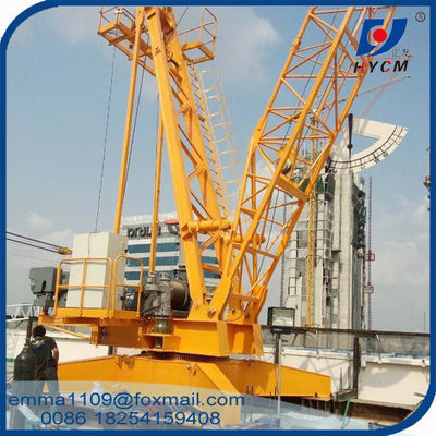3 tonluk Mini Luffing Derrick Crane 150 metre yükseklikte binalar için 15 metrelik Luffing Jib
