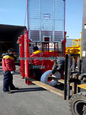 İnsan ve Malzeme Bina İnşaat Asansörü 4t 0-36m/Min Hız VFD Kontrol