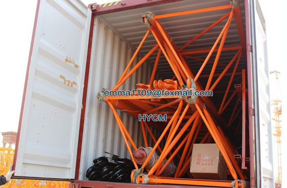 QTZ80 dış tırmanma kule vinci 8t Max.Load For High Building