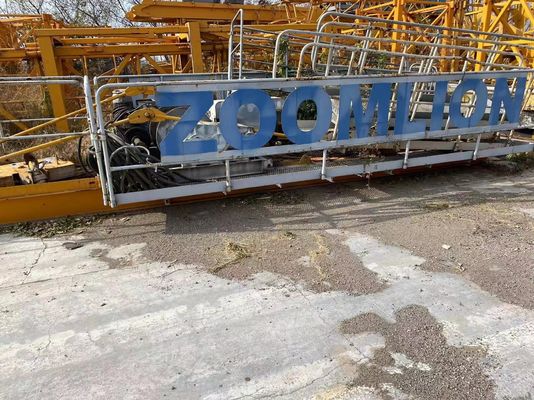 Zoomlion 6012 kullanılmış kule vinci 2.8m blok direği bölümü ve 6T maksimum yükü ile uygulayın