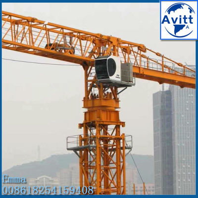 12 tonluk QTZ250 PT7025 Üstü Çıplak kule vinci 70 metre Yatay Boom 50m serbest yüksekliği
