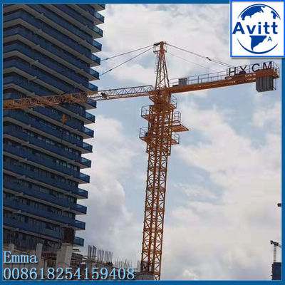 QTZ160 1600 ton.m Topkit kule vinci 12 ton 220ft yüksek bina için