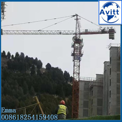 10 ton TC5023 Hammer Head Tower Crane 3 metrelik direği kaldırma inşaat malzemeleri