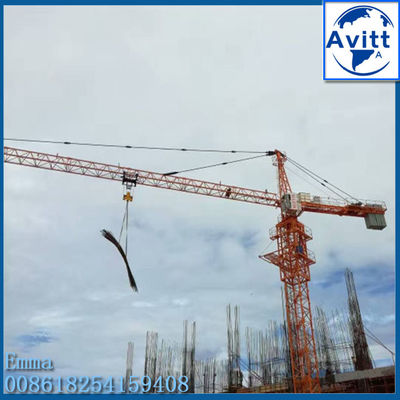 QTZ160 65M Jib Tower Crane 10t Yük İnşaat Projeleri Makine