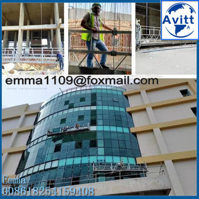 Zlp 800 7.5mtr Asılı iskelet platformu kaplama Galvanize çalışma yüksekliği 100mtr Tam seti