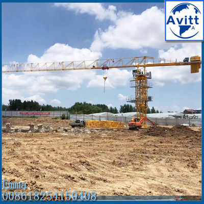 60m Trolley Boom Crane Kule 8t L46 Mast Bölümü Daha Az Konteyner Daha Ucuz Maliyet