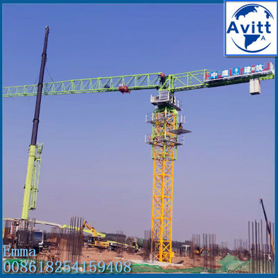 6 tonluk PT6013 Topless Tower Crane 2.5m Blok Mast 40m Yükseklik