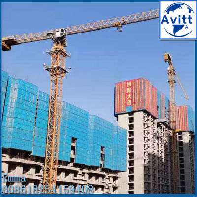 QTZ125 10t Potain Teknolojisi Kule vinci 65m Çalışma kolu